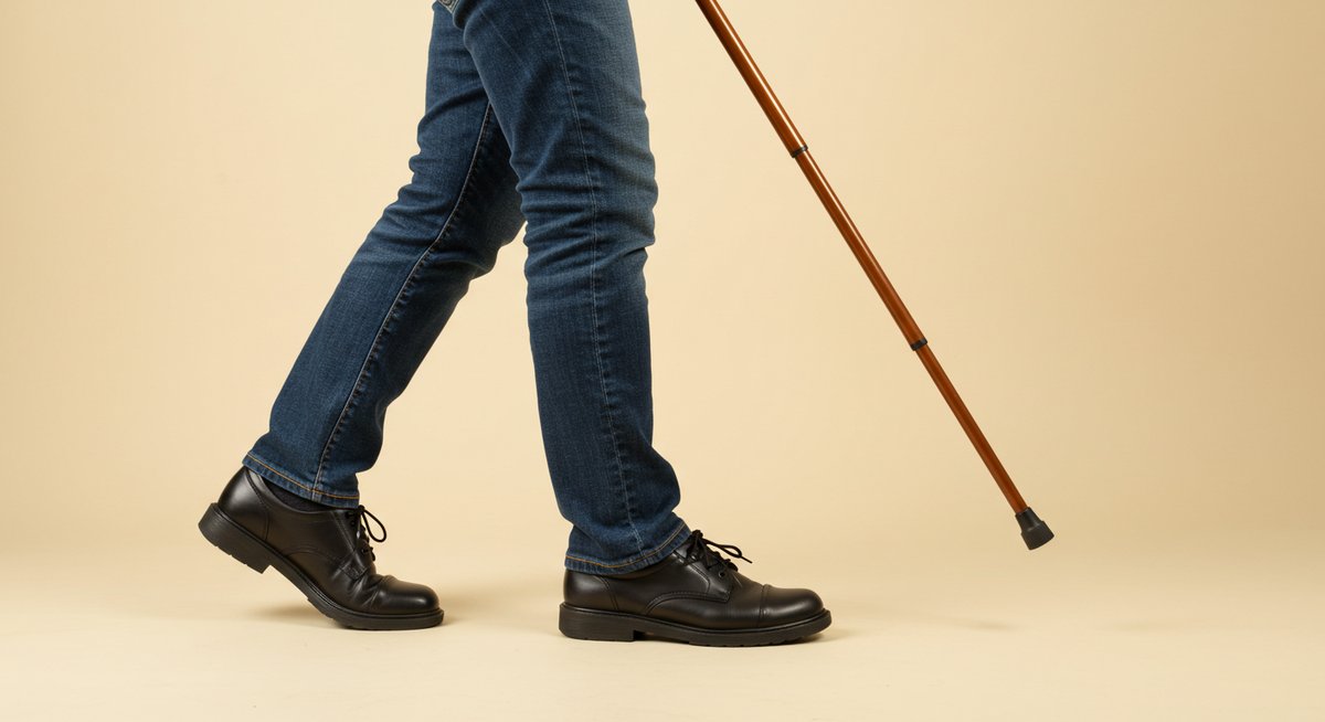 右足 が 悪い 時の杖 の 使い 方
